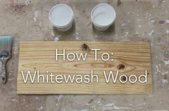 How to whitewash wood?